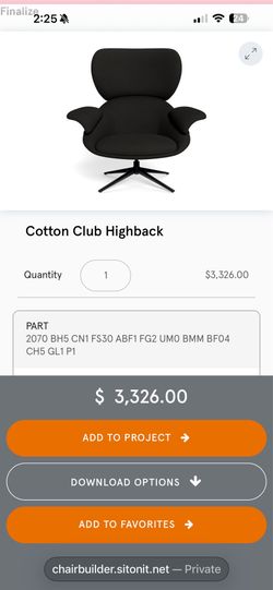 Cotton chair