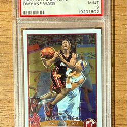 2003–04 Topps Chrome DWAYNE WADE #115 Rookie RC PSA 9 Miami Heat HOF