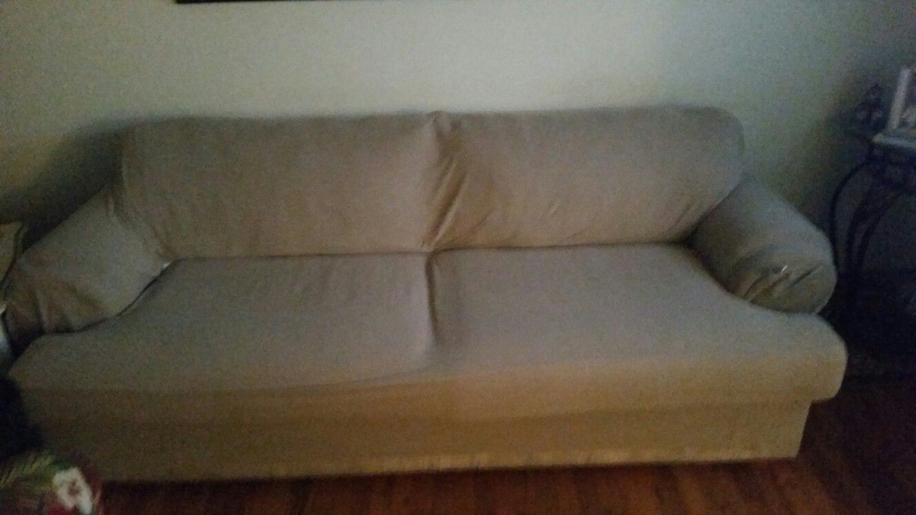 Sofa bed with extra cover. Bargain!!! $15