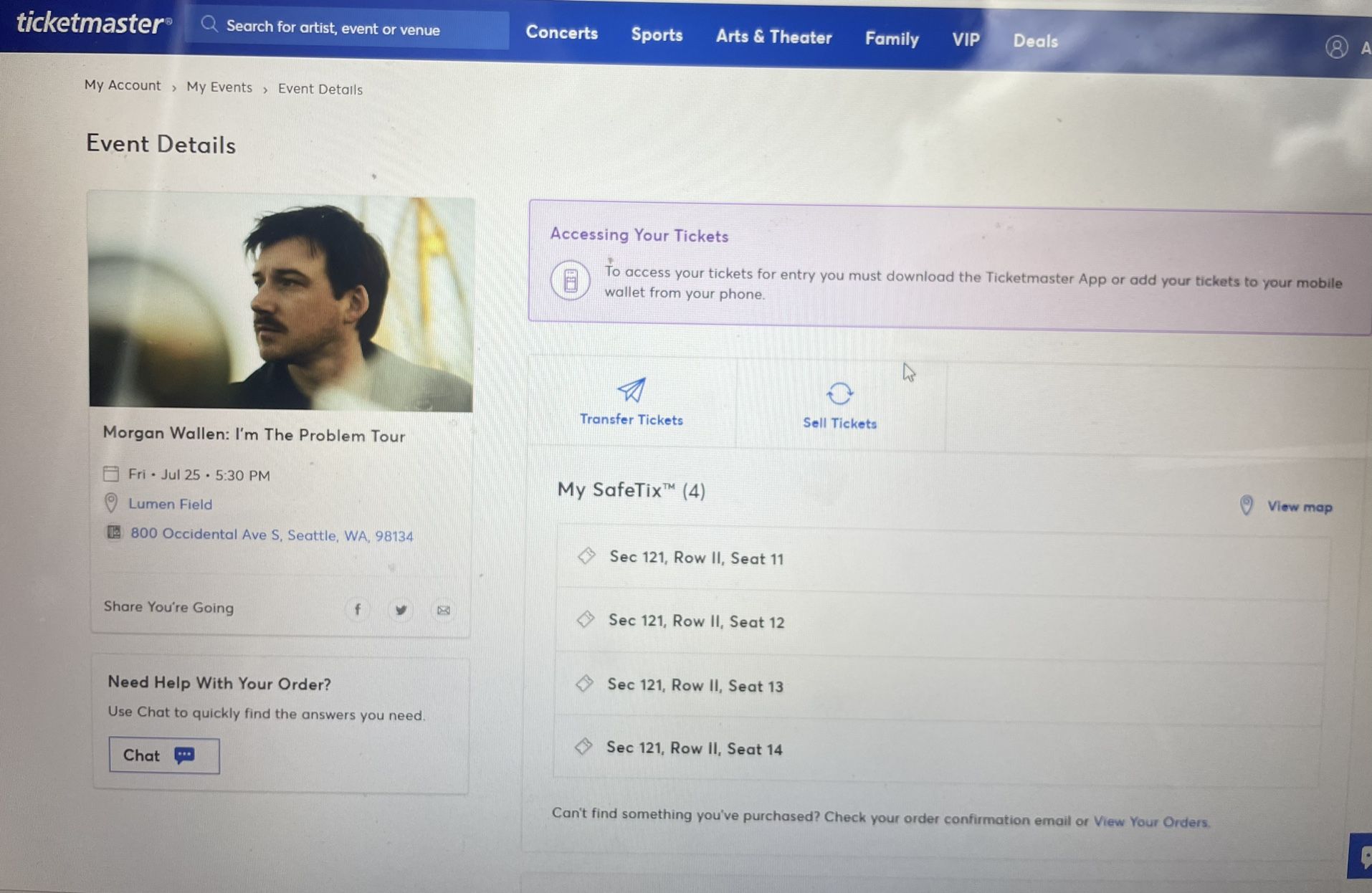 Morgan Wallen Tickets Lumen Field