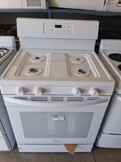 New gas stove white media and parts