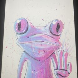 Original Frog Painting