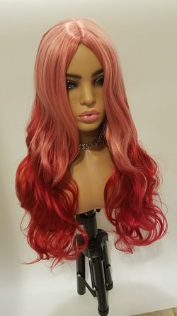 Long Red Wavy Wig