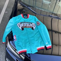 NWTVANCOUVER GRIZZLIES satin STARTER black label Jacket size M