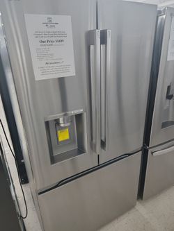 50% OFF 3 DOOR FRENCH DOOR FRIDGES!  THIS WEEK ONLY! LG 24 Cu Ft, 36"W (Was $1699 Now Only $849)