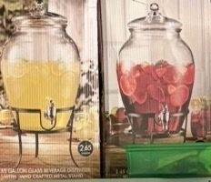 Glass drink dispensers