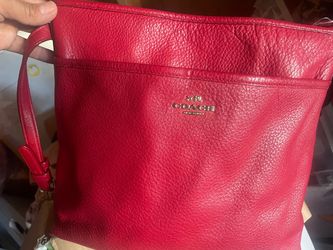 Red Coach bag