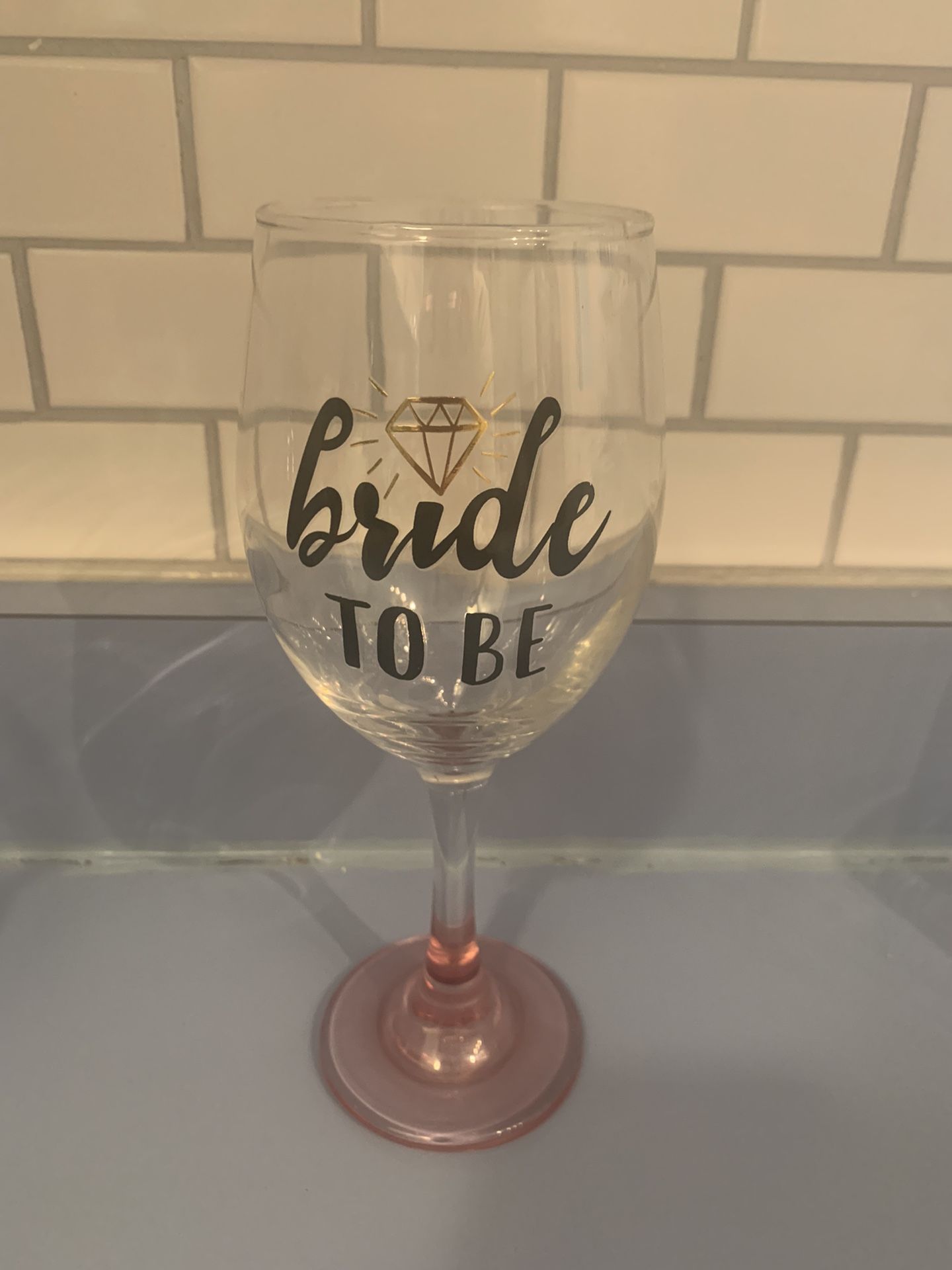 Bride To Be Wine Glass 