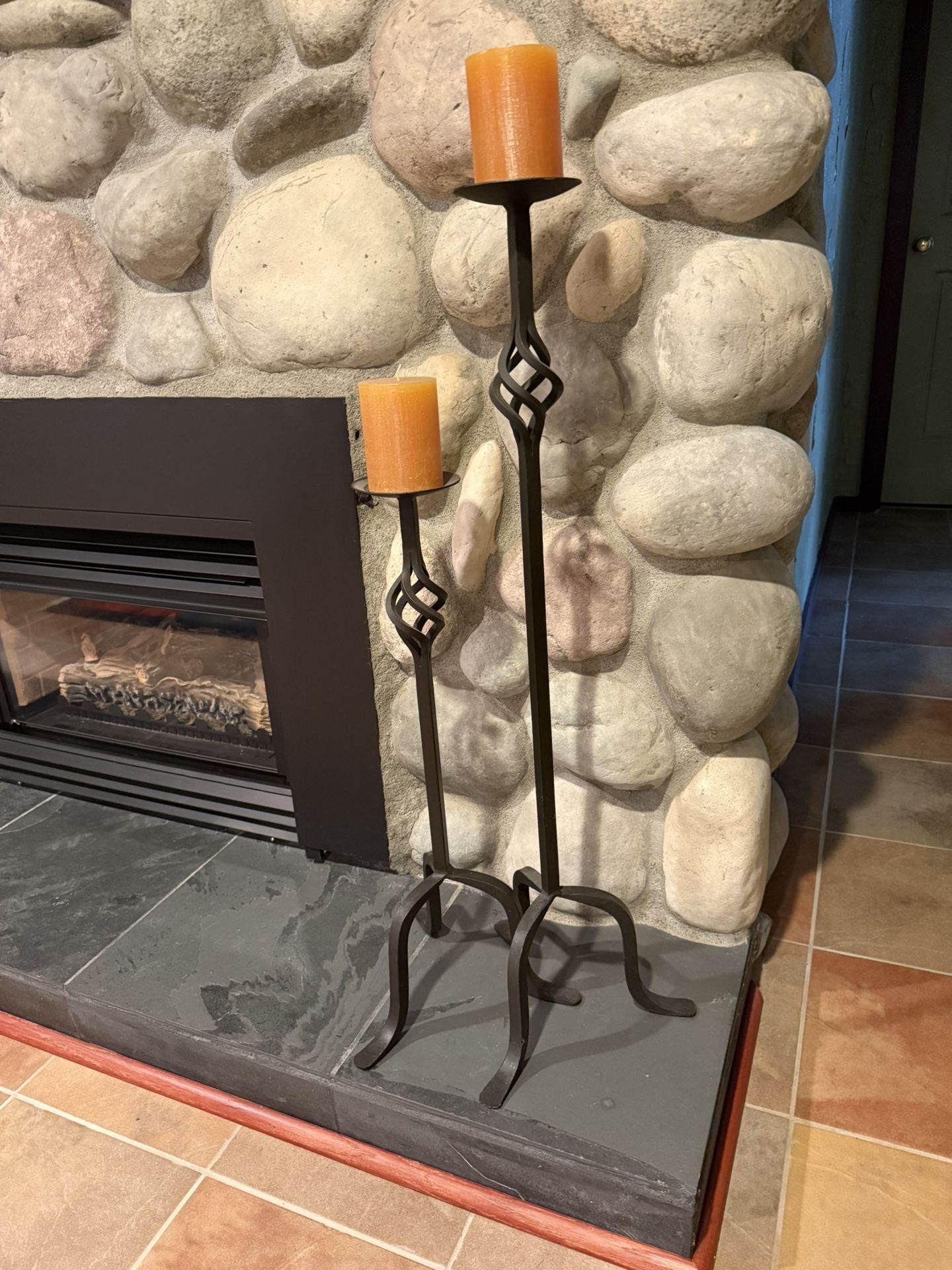Candle Holders W/Candles