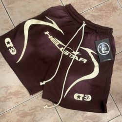 Brown Hellstar Shorts