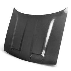 Type-RE (Dual Snorkel Style) carbon fiber hood for 2019 Dodge Challenger Hellcat/Redeye