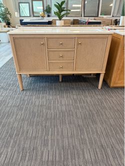 54” Bathroom vanity in light wood color