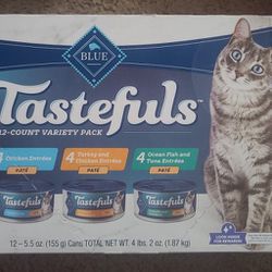 Blue Buffalo Tastefuls Flaked Wet Cat Food Variety Pack