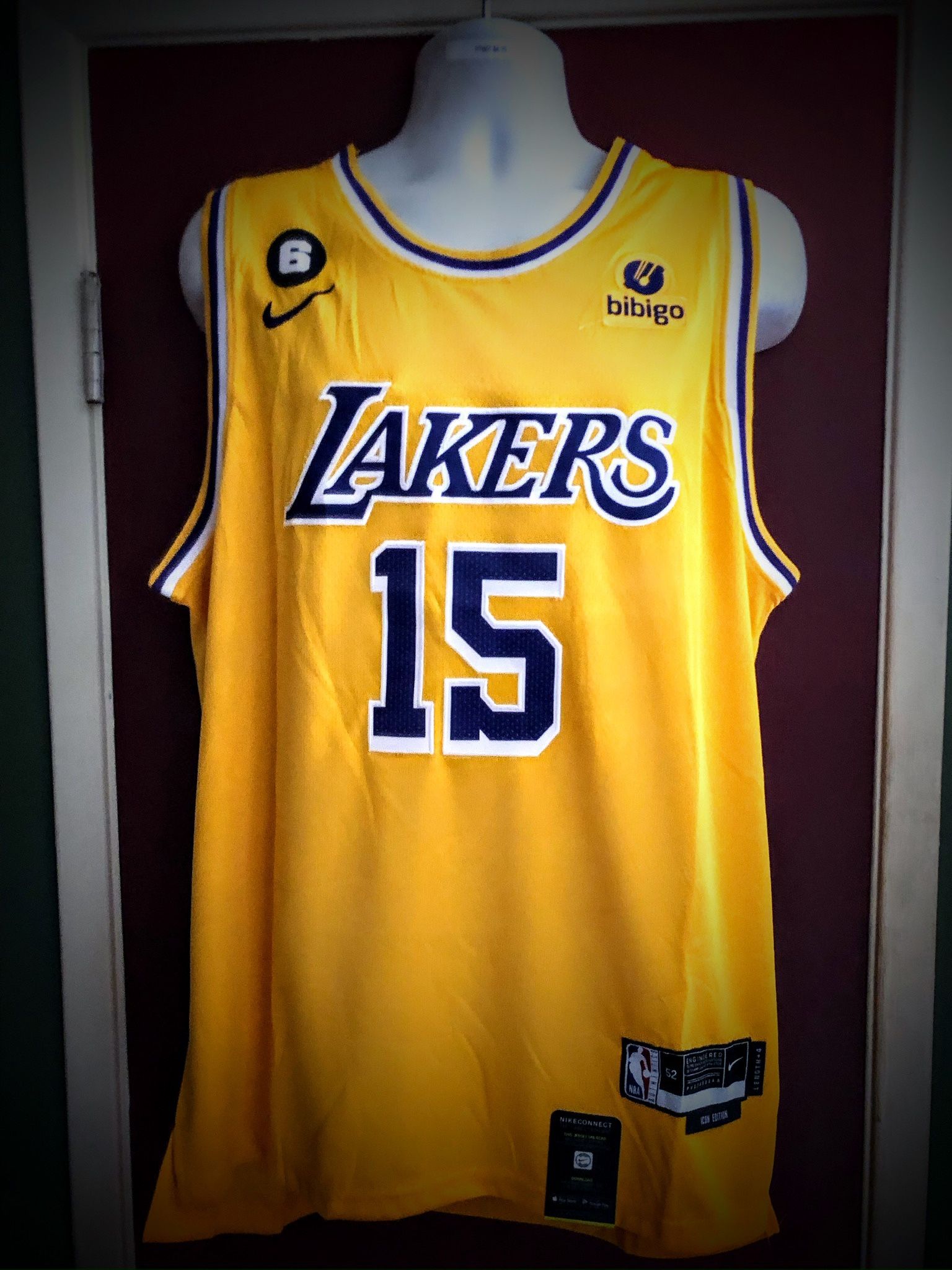 Los Angeles Lakers #15 Austin Reaves NBA Basketball Jersey - S.M.L.XL.2X