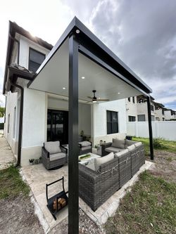 Pergola with lights