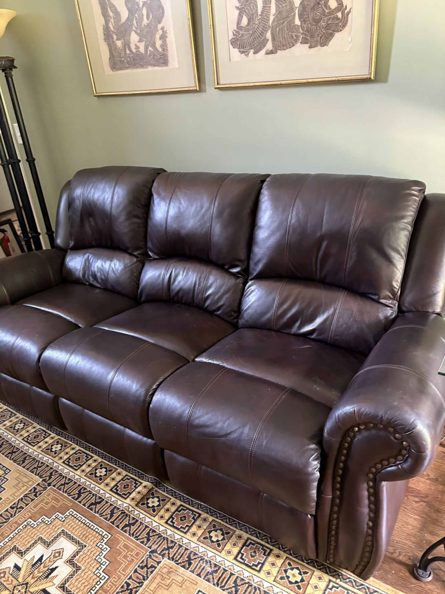 Leather couch