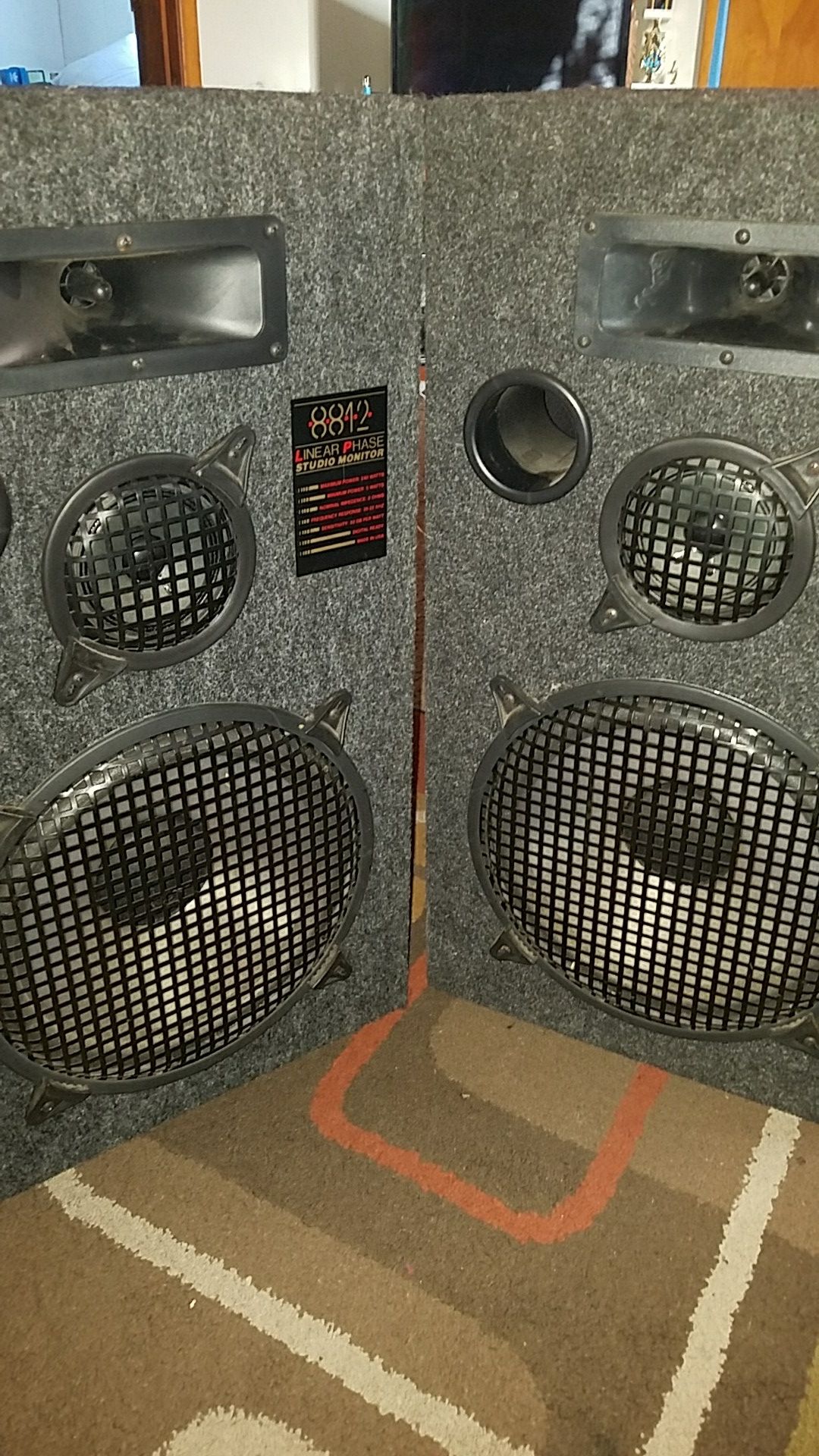 Linear Phase 8812 Studio Monitor Speakers