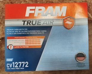 Brand New FRAM TRUE AIR PREMIUM CABIN AIR FILTER CV12772 FORD LINCOLN FUSION ESCAPE BRONCO