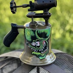 Rat Fink Hand Painted Vintage Torch 