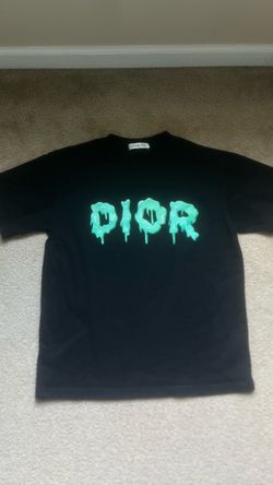 Christian Dior Black Drip Logo T-Shirt