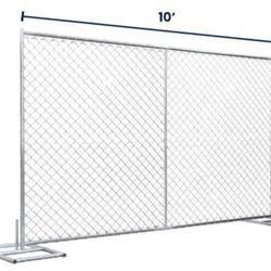 **BRAND NEW** (20) CHAIN LINK PANELS (6x10) W/STANDS - 200 FEET TOTAL LENGTH