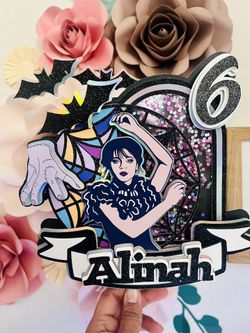 Caketoppers/ Paper Flowers/ 3d Letters 