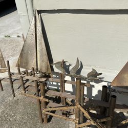 curtis jere mid century 1970 sculpture boat dock sail boat