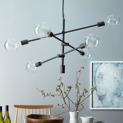West Elm 55" Mobile Chandlelier - Dark Bronze
