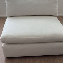 PB Dream Modular Armless Chair and Ottoman