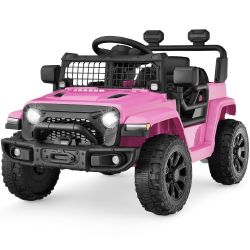 Girl's Electric Pink Jeep