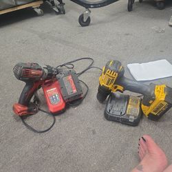 Combo Milwaukee M-18 And Dewalt DcD789