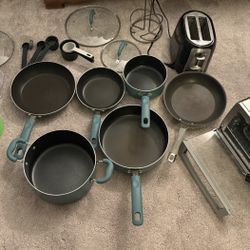 Toaster Oven, Kitchen Pans And More! 