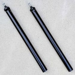 Pair of Ikea OLOV black adjustable height table or desk leg replacement inner components