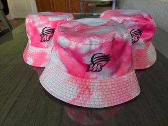 Phoenix Mercury pink and white tie-dye bucket hat