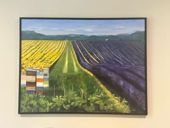 Wall Art - Painting of Napa Fields