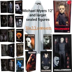 Halloween Michael Myers 12" + sealed figures Sideshow Neca Trick or Treat Studios Living Dead Dolls