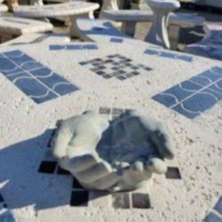 Concrete Hand Planter / Cement Backyard Patio Pots Garden Planters