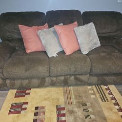 Gently Used Reclining Chair, Loveseat And Sofa