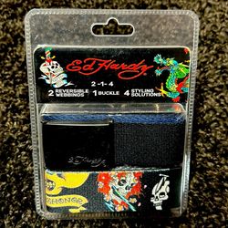 NEW ED HARDY 2-1-4 PUNK, SKATER BELT