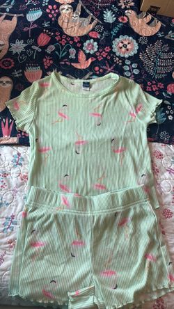Flamingo Pajama short set