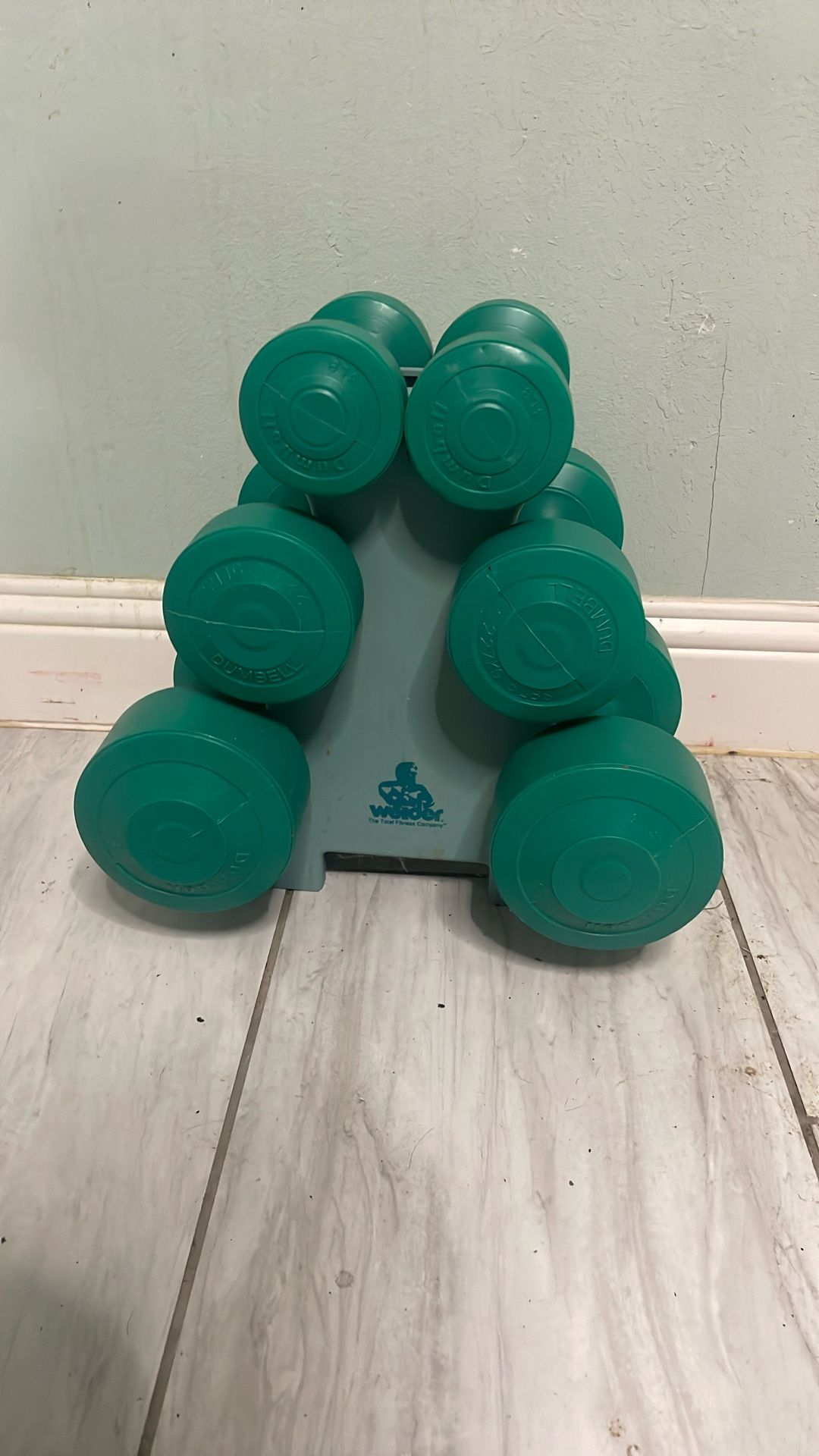 Dumbbell hand set