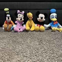 Disney Mickey And Friends Plushies