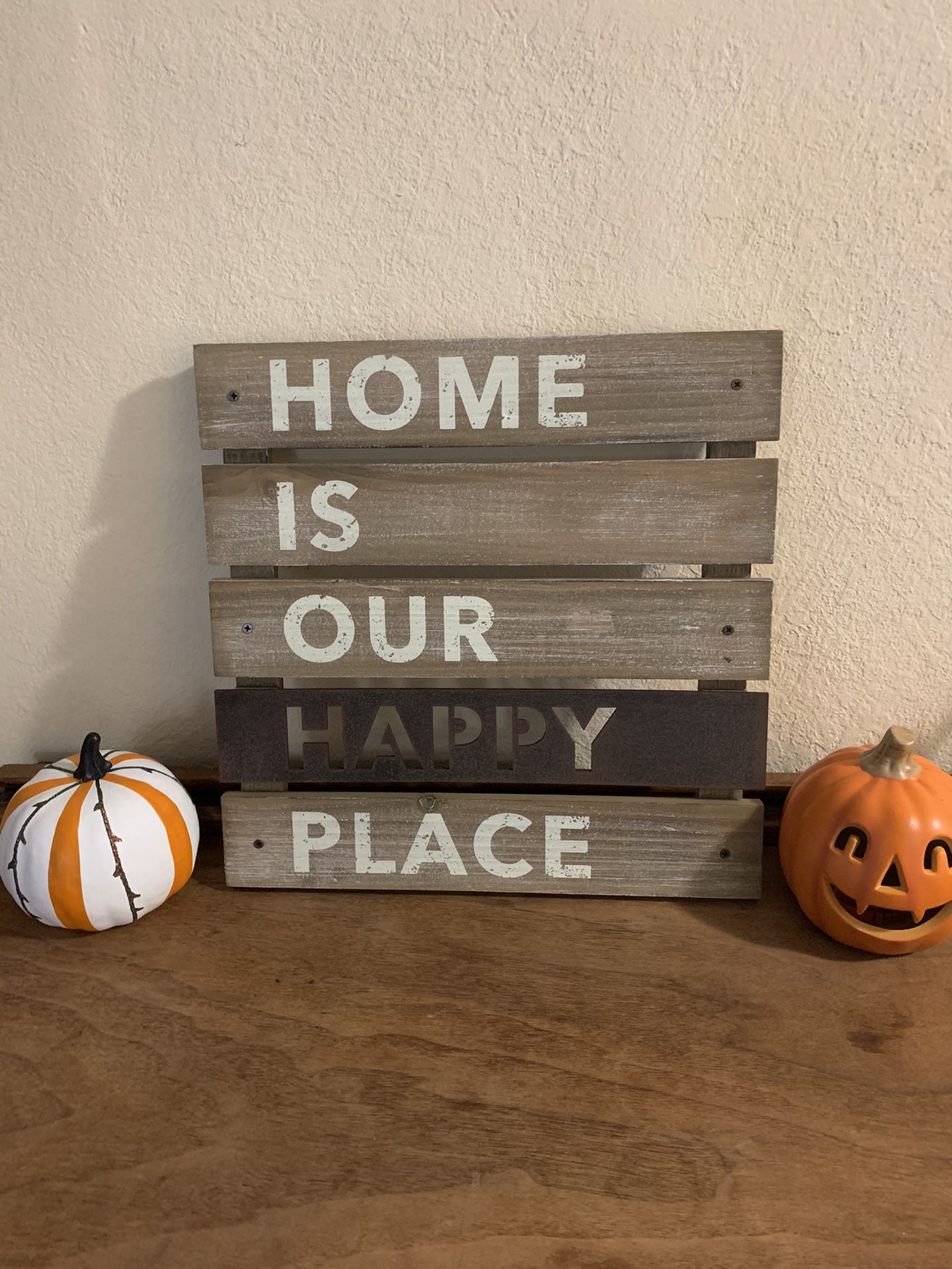 Wood home wall decore sign