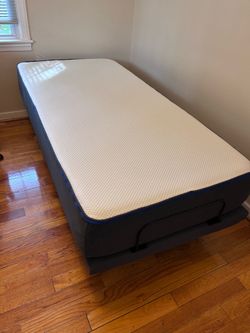 Nectar twin mattress with adjustable bed frame