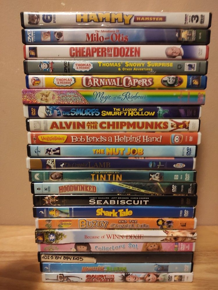 Children's Dvd Lot