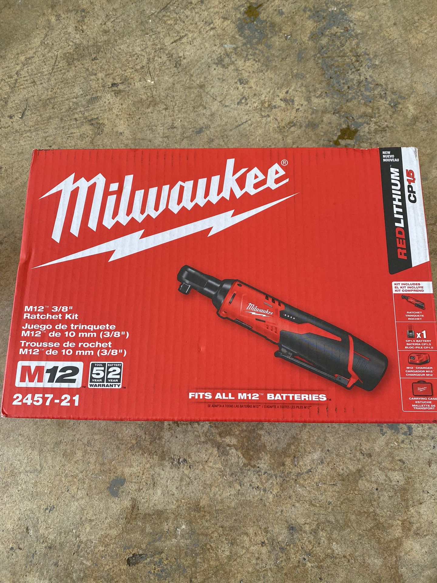 Milwaukee 3/8” Ratchet kit 