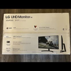 LG  32" 60HZ UHD HDR Monitor With FreeSync,