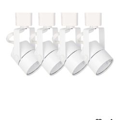 MR16 GU10 Halo Track Lighting Heads fixtures(no Bulb), ETL Listed,White,4Pack