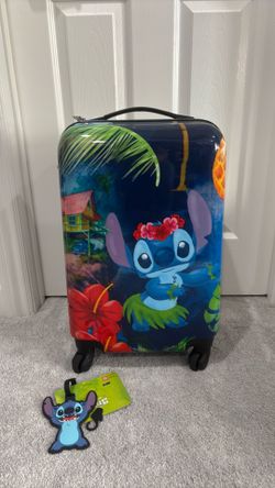 🌺Disney Stitch 20” Luggage w Tag