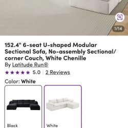 Super Comfortable Sectional Sofa-Like New Open Box. It’s Like Sitting On A Cloud 